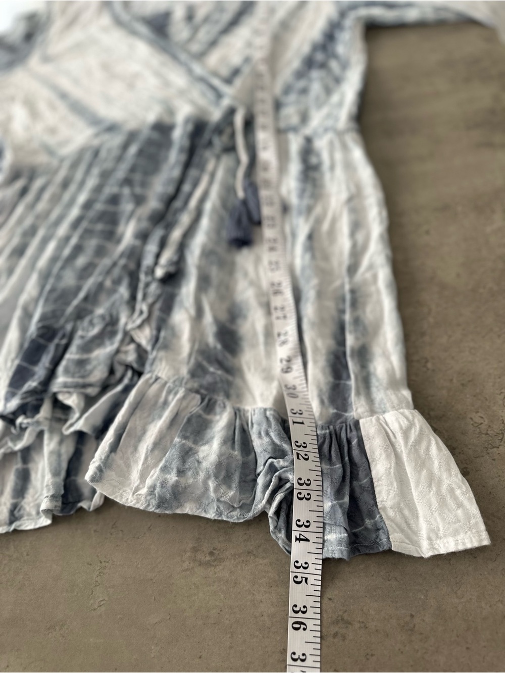 Blue Island Blue & White Tie-Dye Dress | Size Medium - Picture 12 of 14